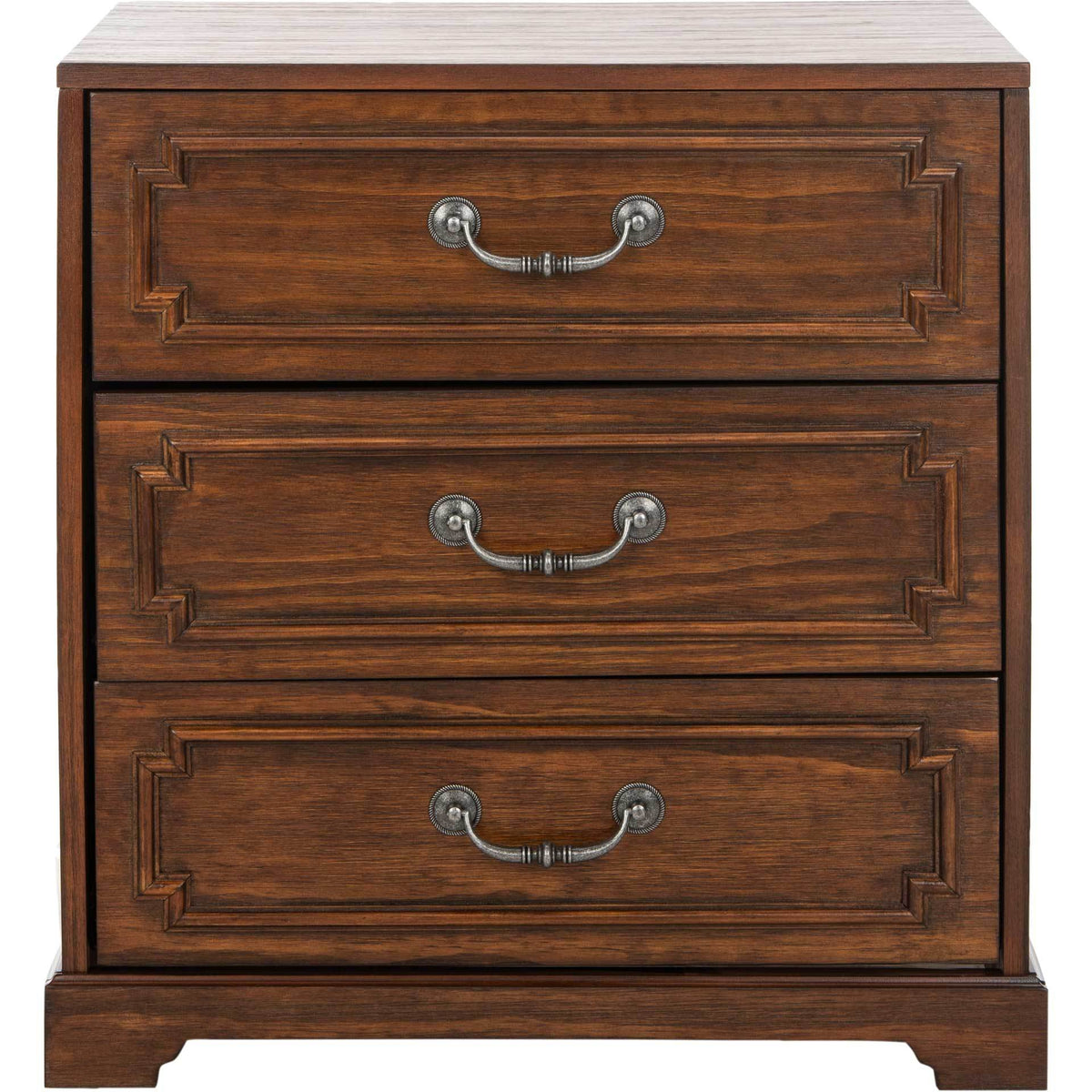 Leanna 3 Drawer Nightstand Mahogany