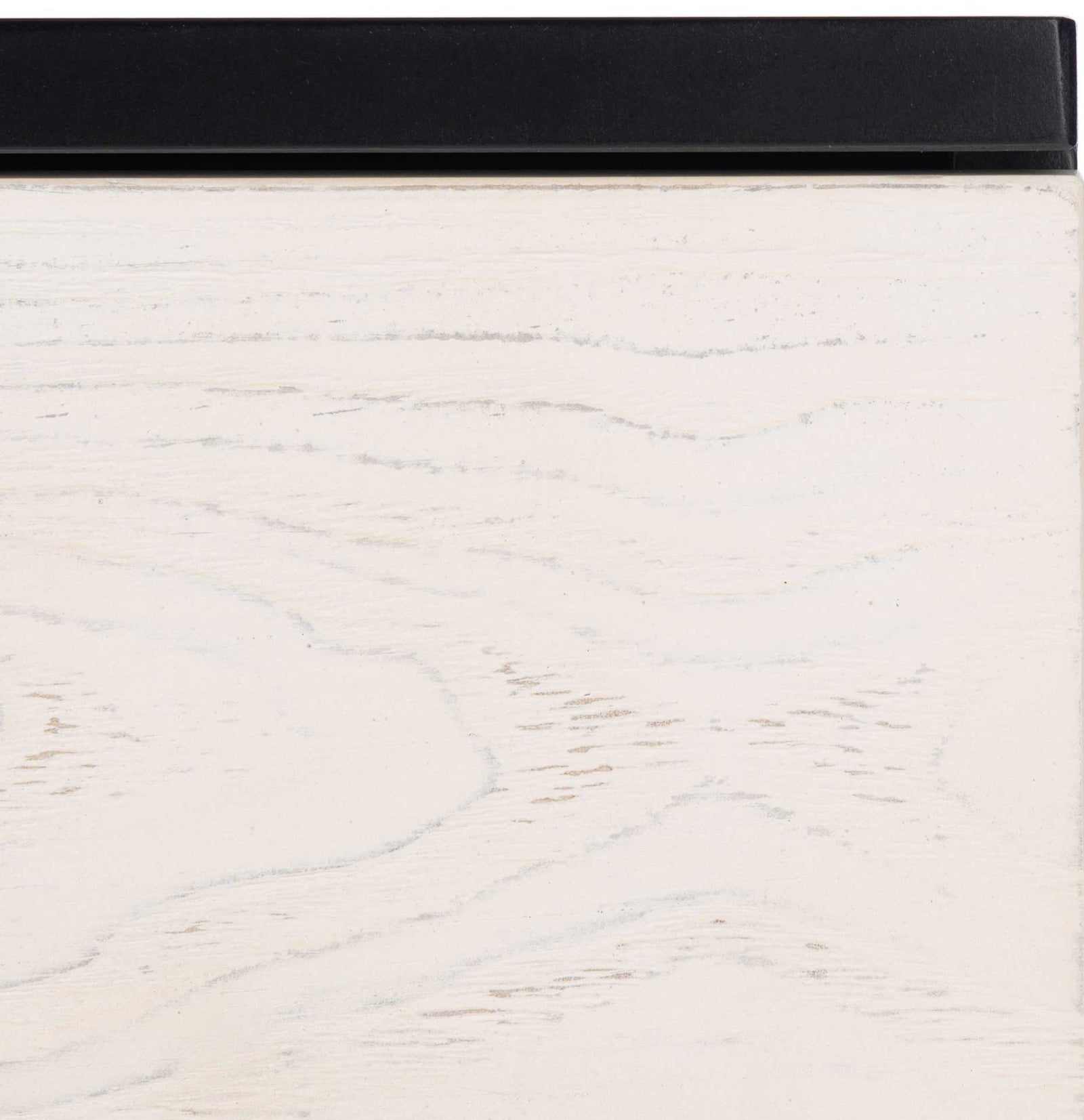 Gemma 2 Drawer Nightstand Black/White Washed