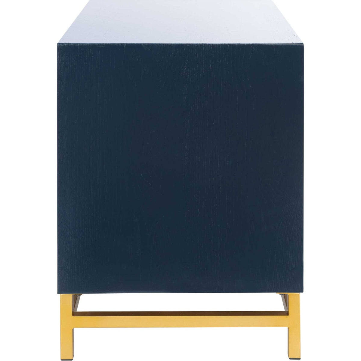 Femi 2 Drawer Nightstand Teal/Brass