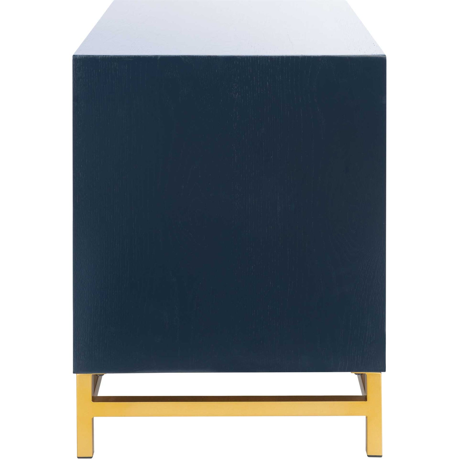 Femi 2 Drawer Nightstand Teal/Brass