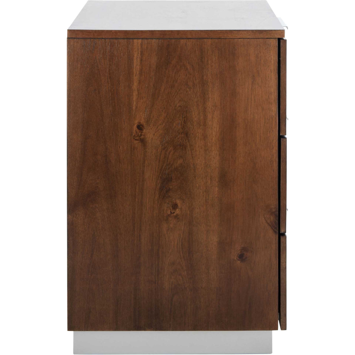 Brixton 3 Drawer Nightstand Walnut