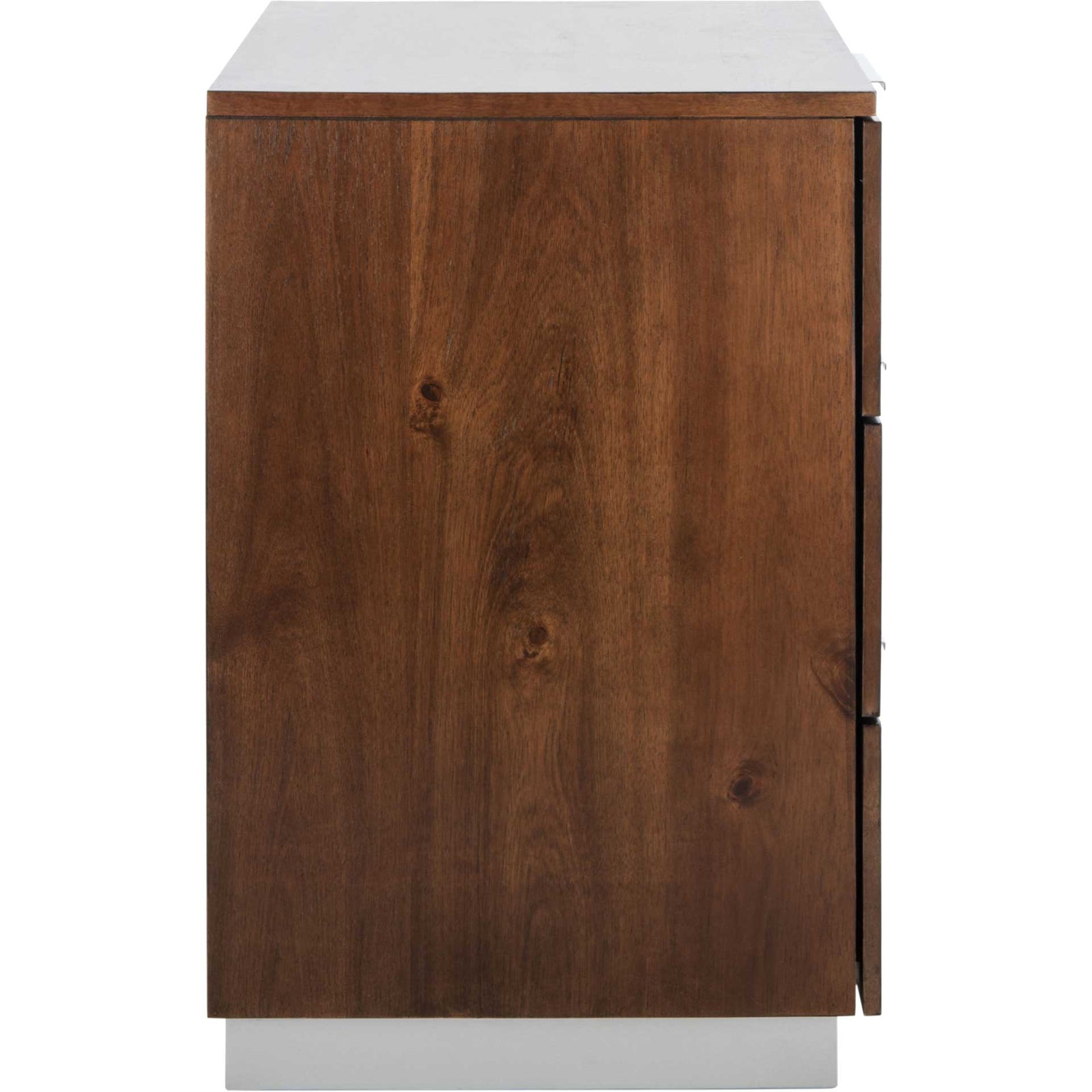 Brixton 3 Drawer Nightstand Walnut