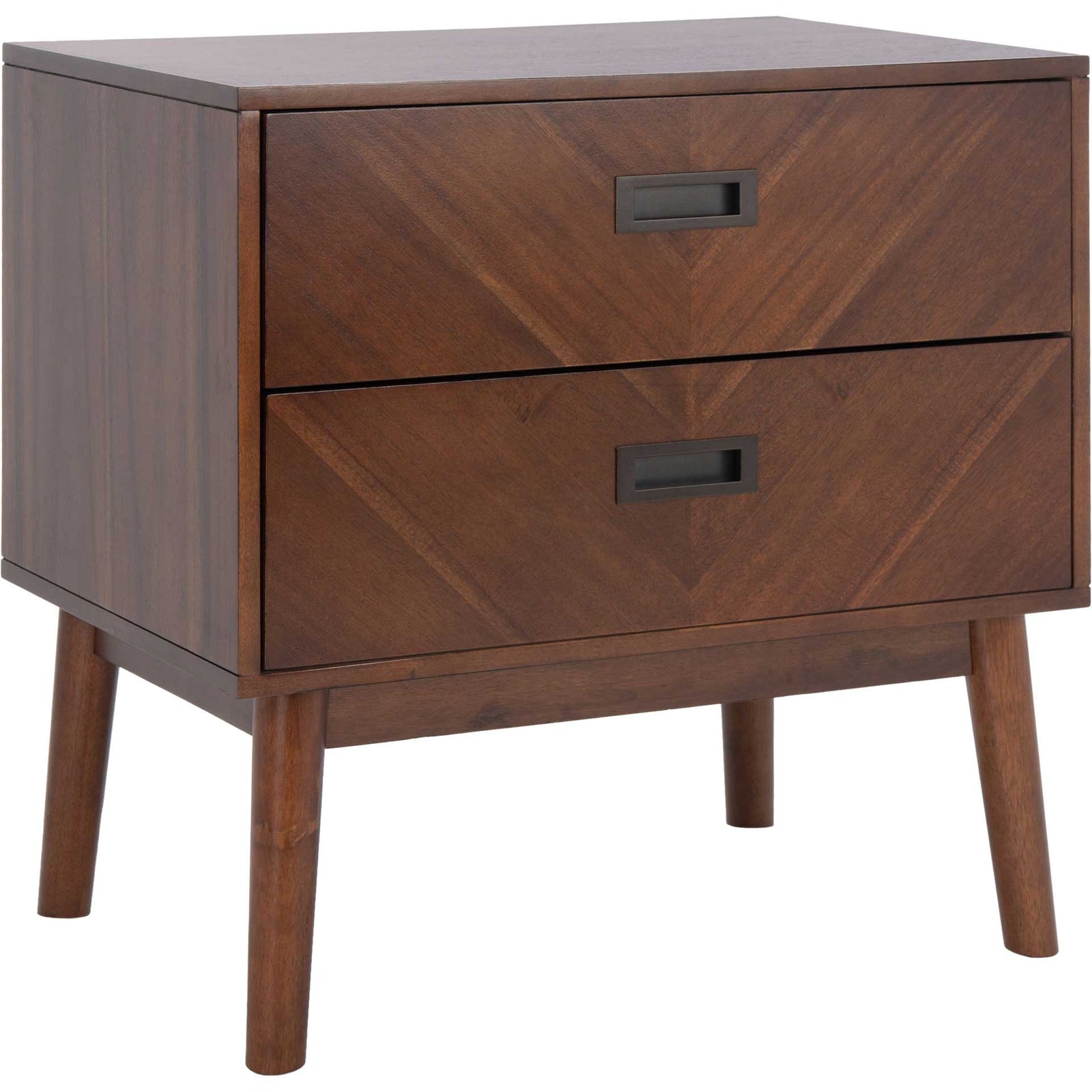Dover 2 Drawer Nightstand Dark Walnut