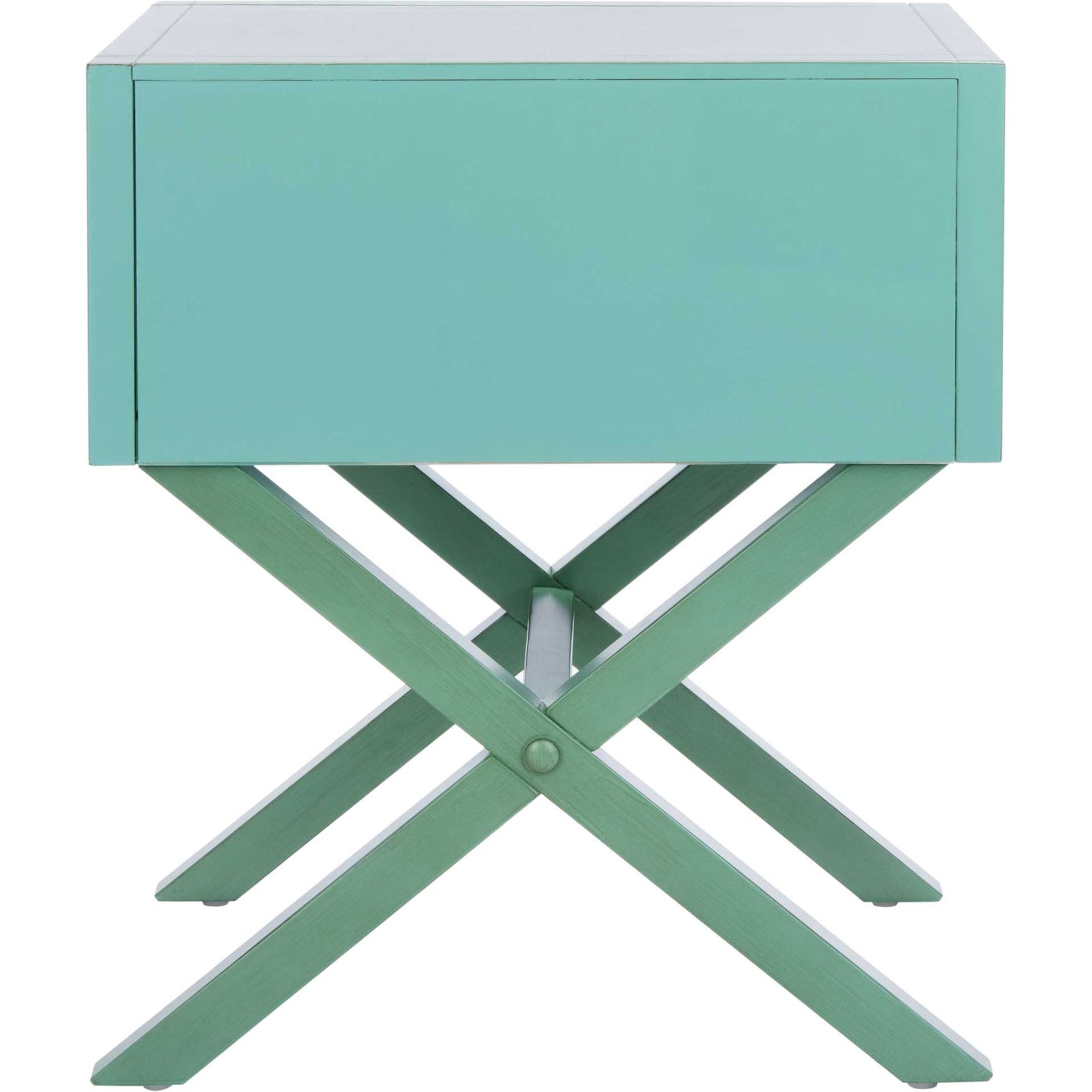 Odessa 1 Drawer Nightstand Turquoise