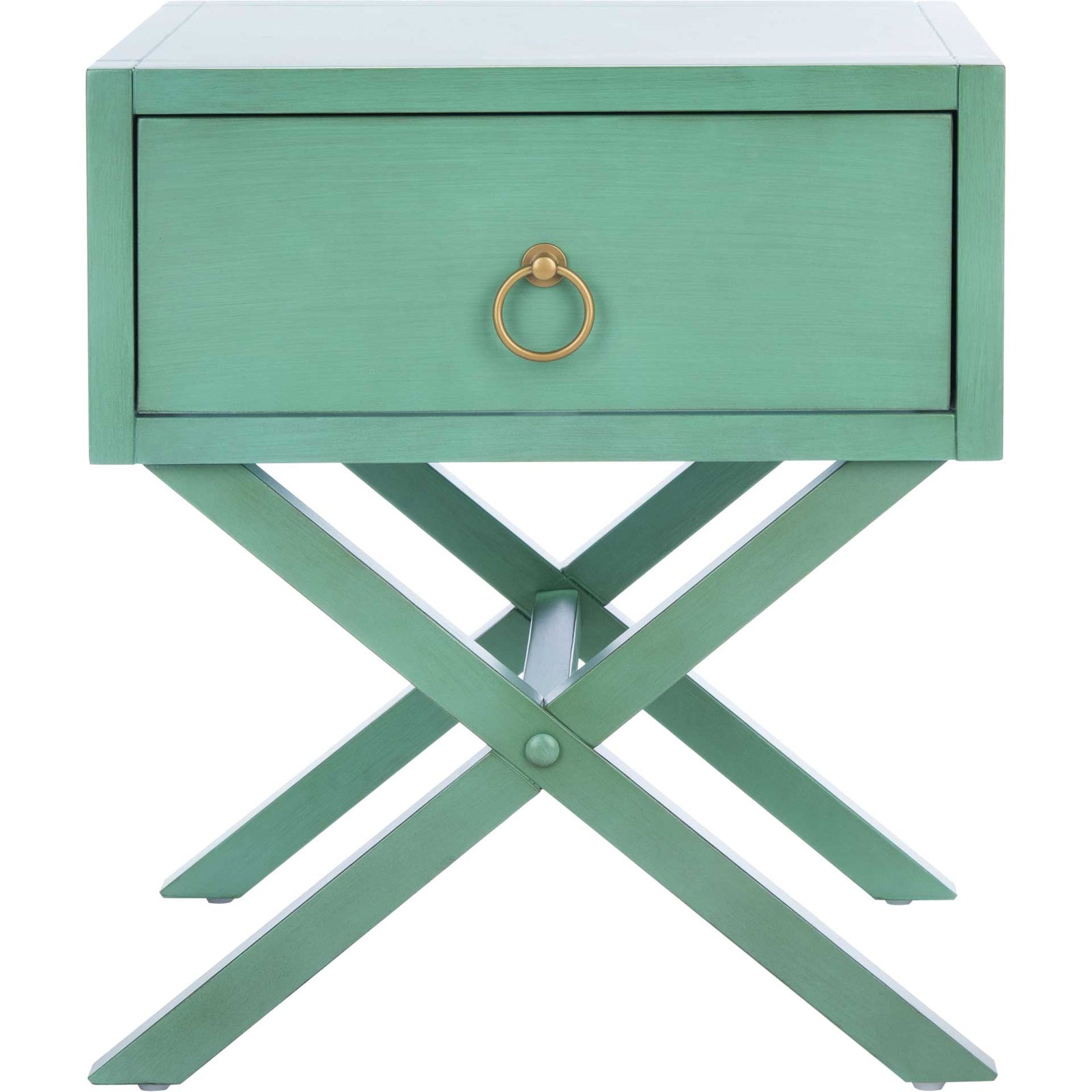 Odessa 1 Drawer Nightstand Turquoise
