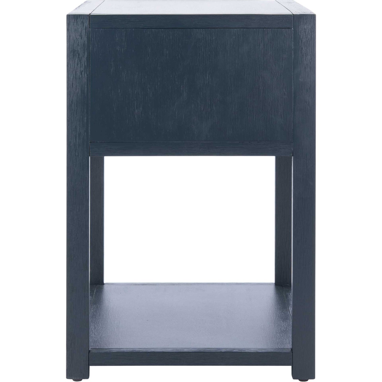 Yuan 1 Drawer 1 Shelf Nightstand Navy