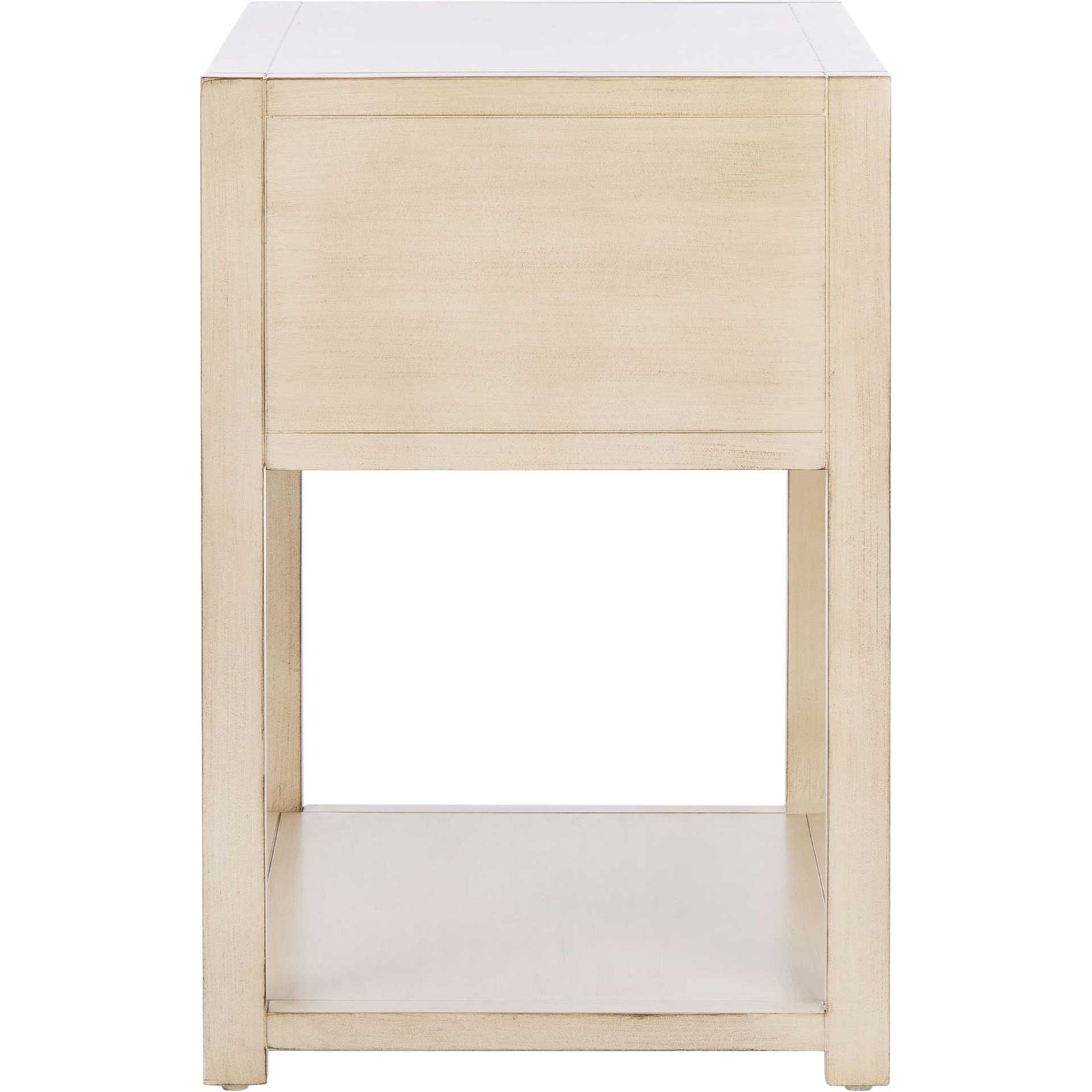 Yuan 1 Drawer 1 Shelf Nightstand Antique White