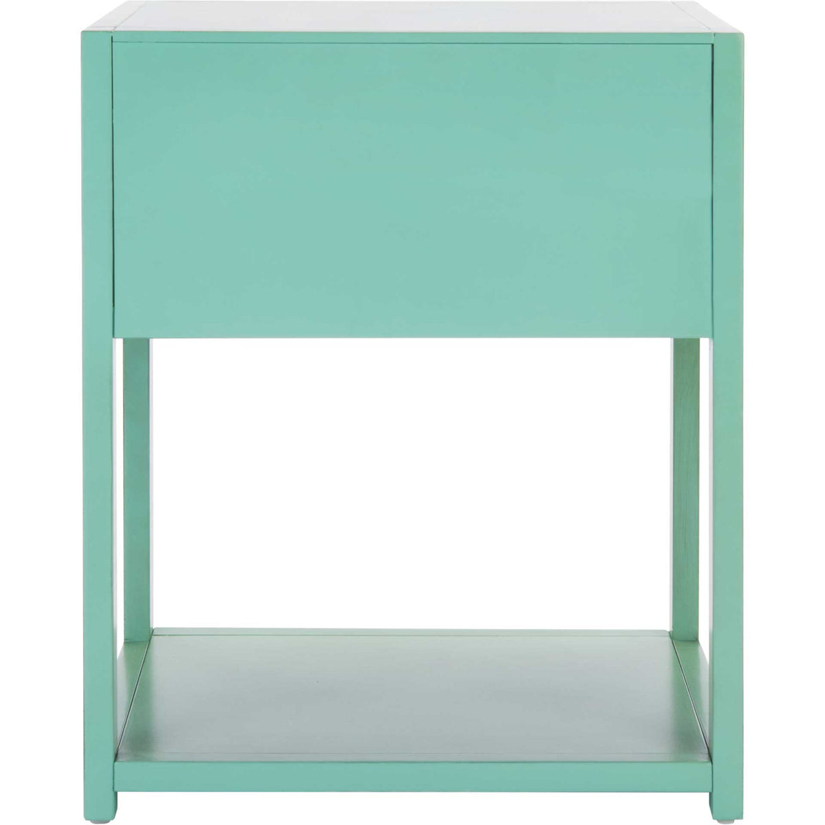 Yuan 1 Drawer 1 Shelf Nightstand Turquoise