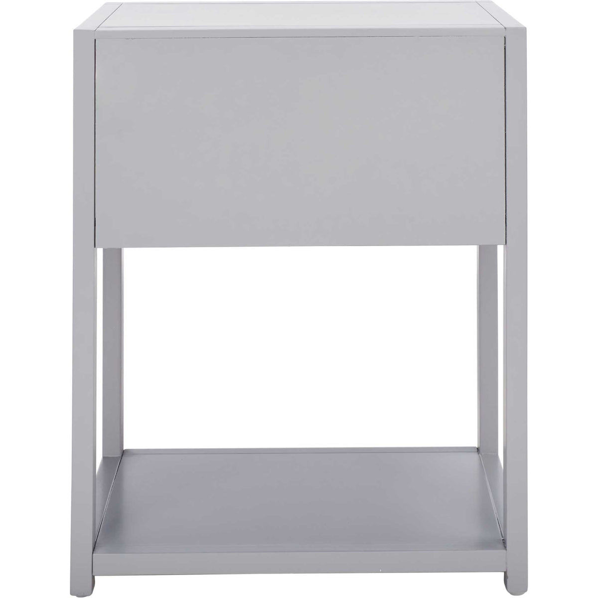 Yuan 1 Drawer 1 Shelf Nightstand Gray