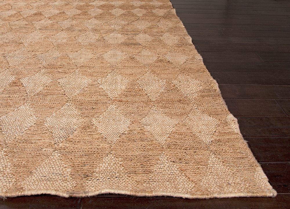 Naturals Diamonds Cloud White/Light Camel Area Rug