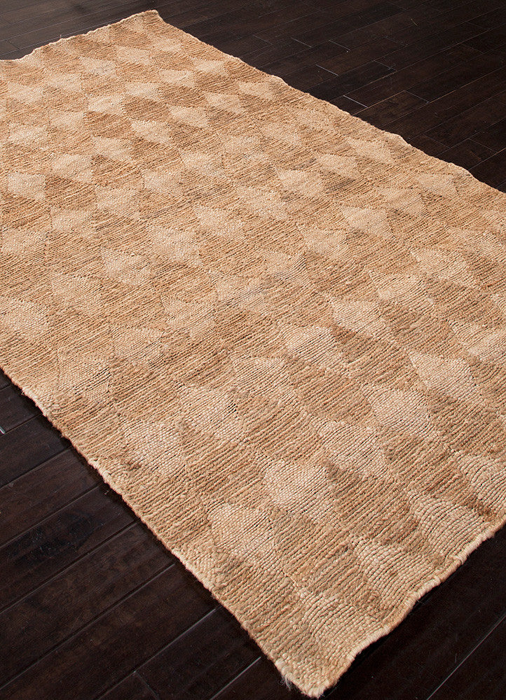 Naturals Diamonds Cloud White/Light Camel Area Rug