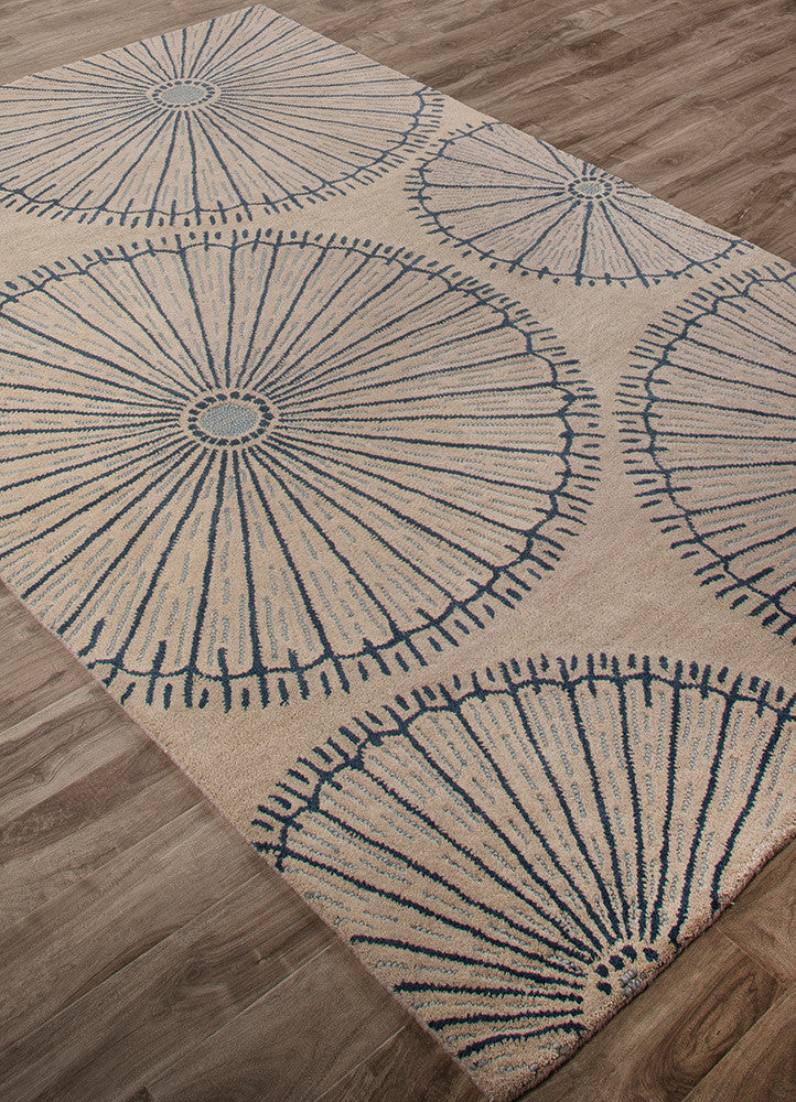 National Geographic Organism Fog/Ensign Blue Area Rug