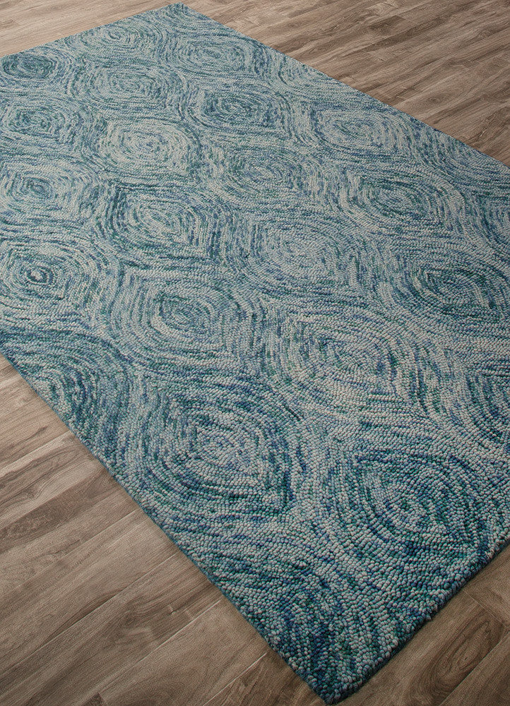 National Geographic Plume Mineral Blue/Green-Blue Slate Area Rug