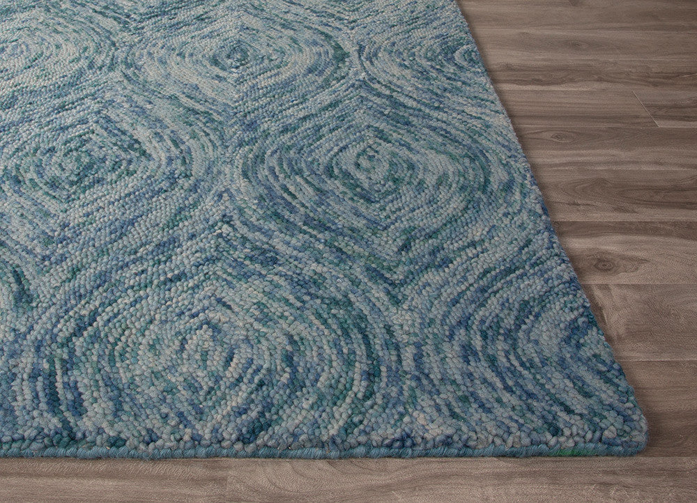 National Geographic Plume Mineral Blue/Green-Blue Slate Area Rug