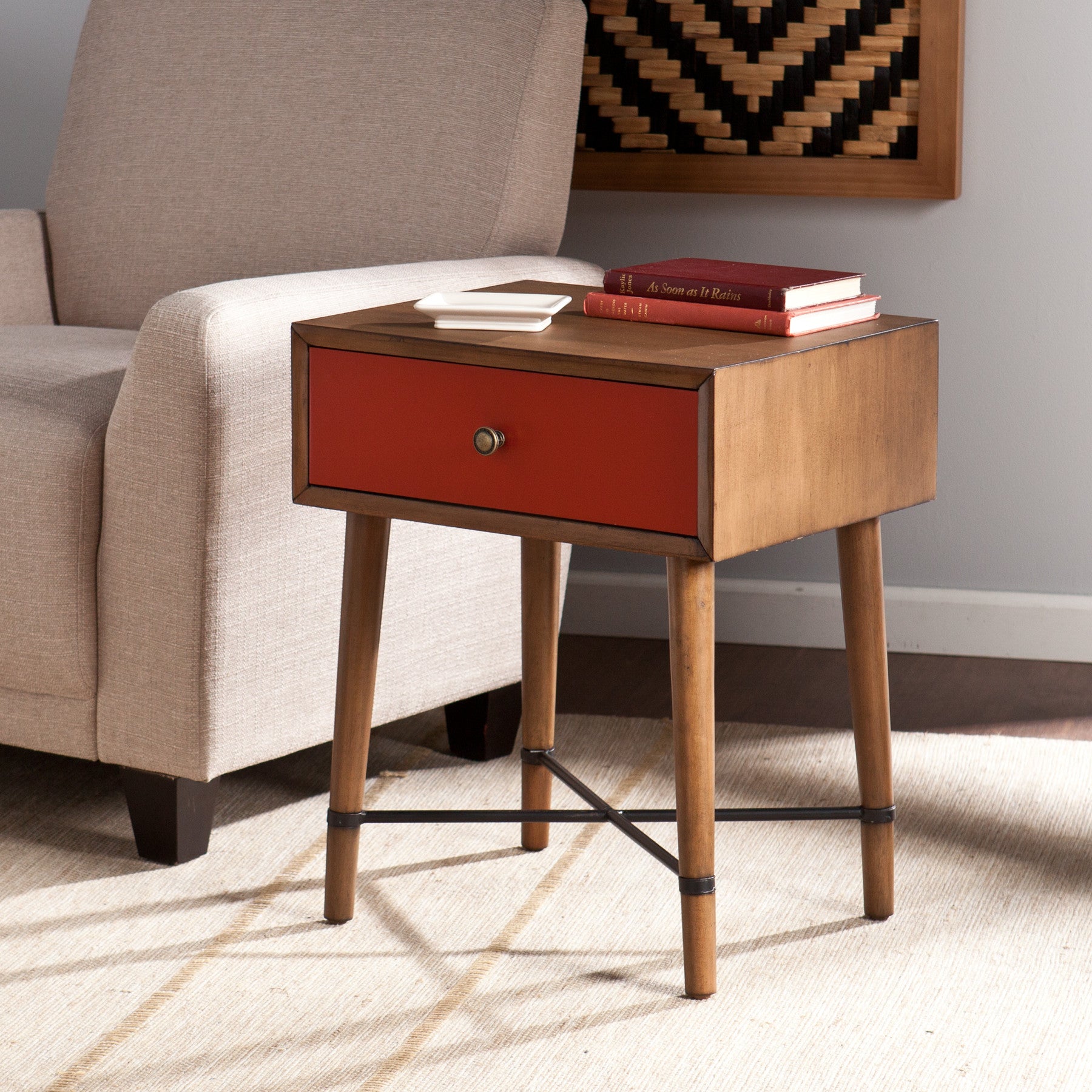 Nova Accent Table Red