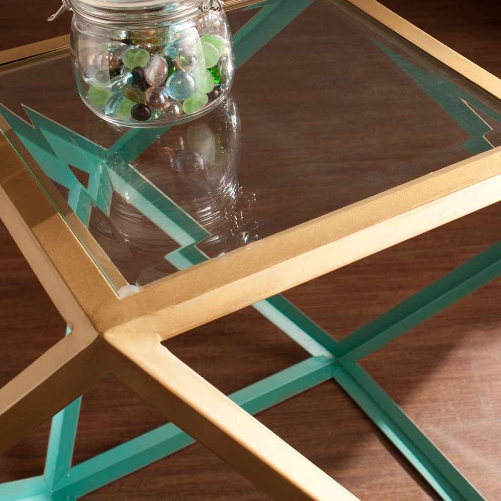 Janiston Accent Table Blue/Champagne