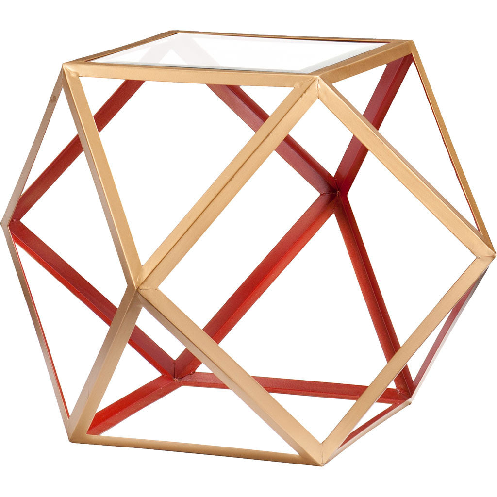 Janiston Accent Table Red/Champagne