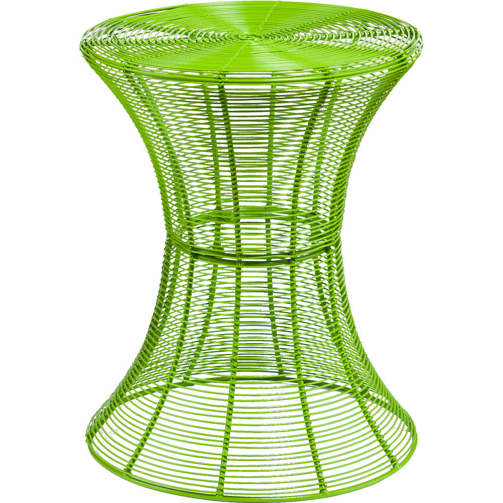 Contour Metal Accent Table Green