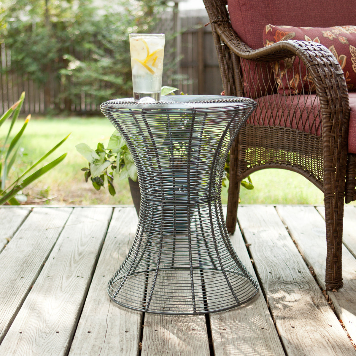 Contour Metal Accent Table Silver
