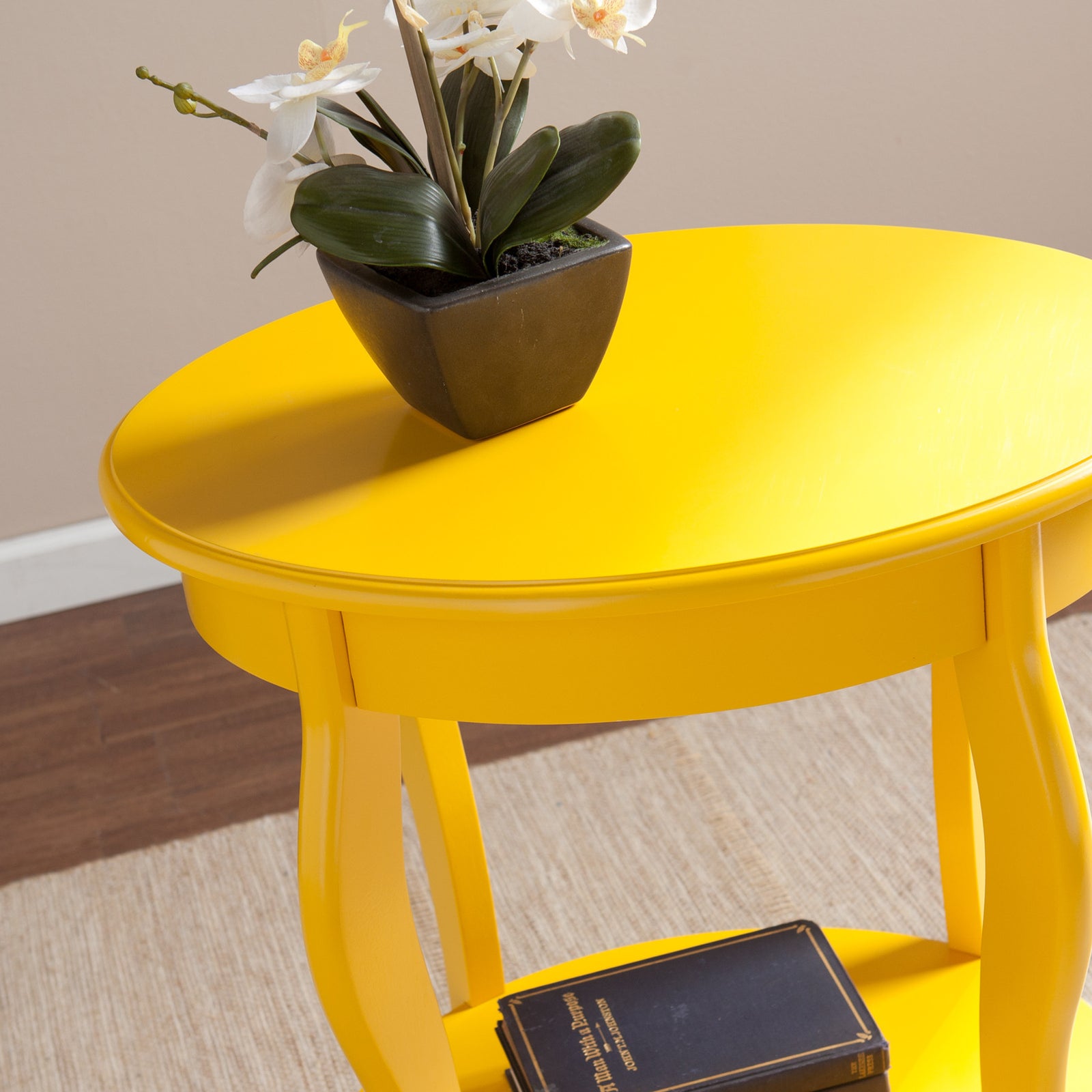 Wafra Oval Accent Table Yellow