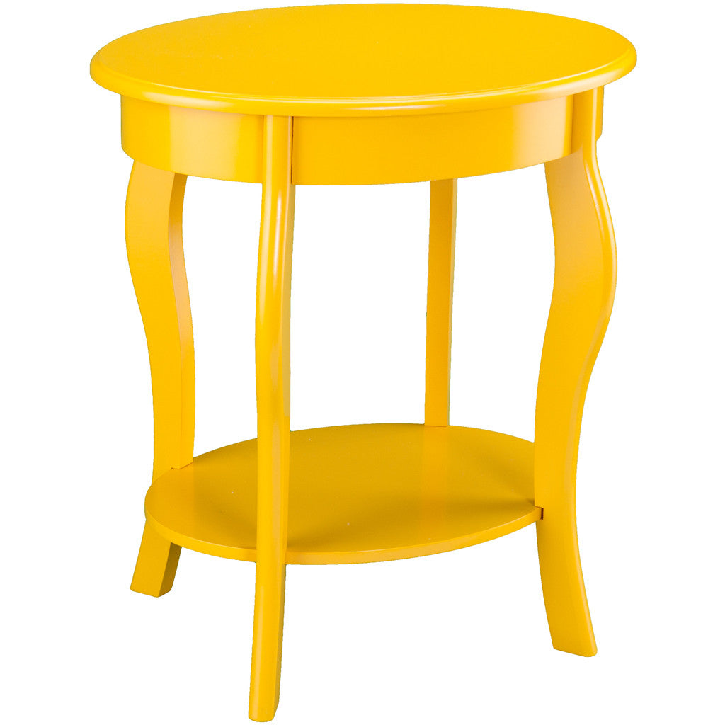 Wafra Oval Accent Table Yellow
