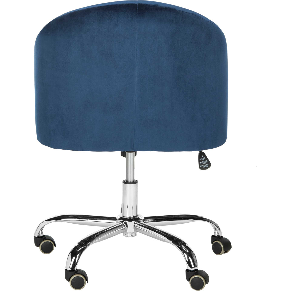 Amalya Tufted Velvet Office Chair Navy/Chrome