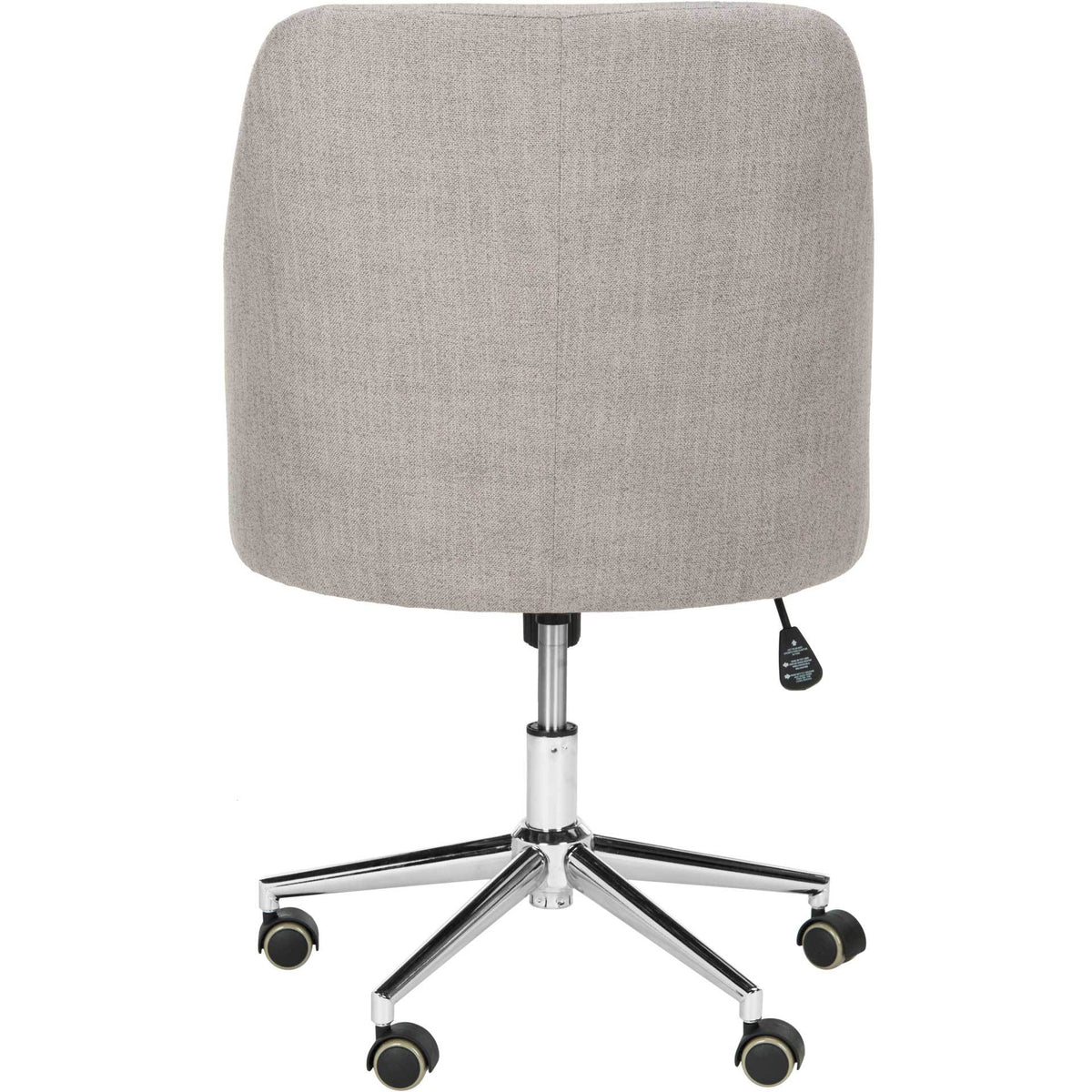 Adele Linen Chrome Leg Swivel Office Chair