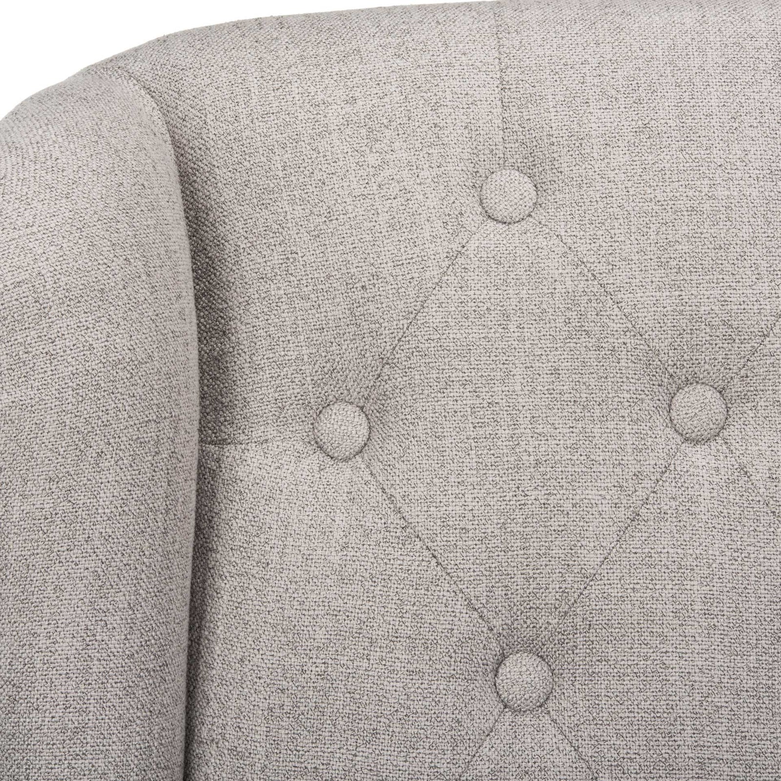 Iago Linen Chrome Leg Swivel Office Chair Gray/Chrome