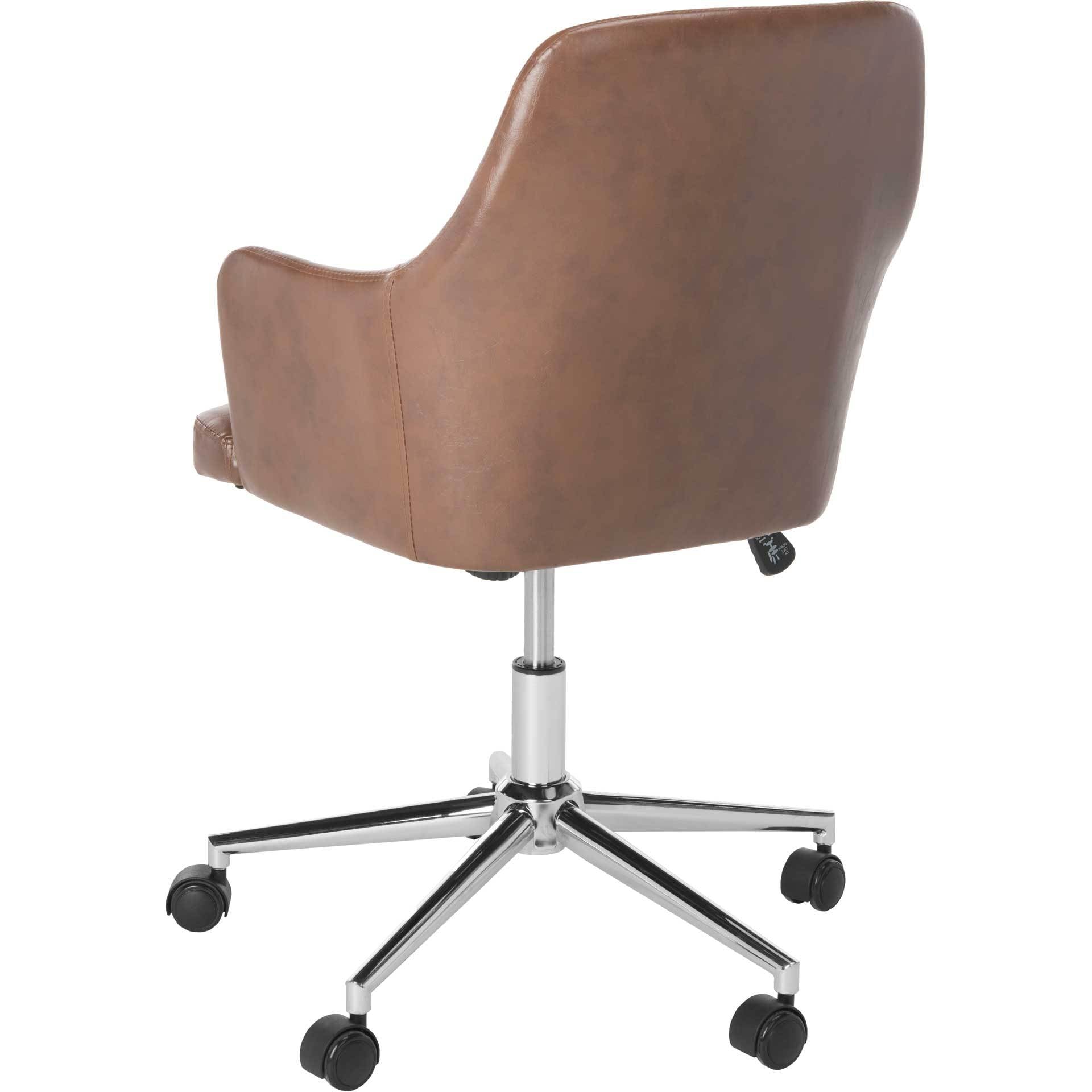 Caiden Swivel Office Chair Brown