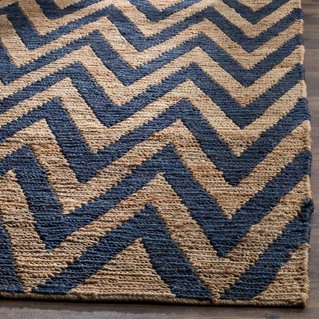 Organic Blue/Natural Area Rug - Froy.com