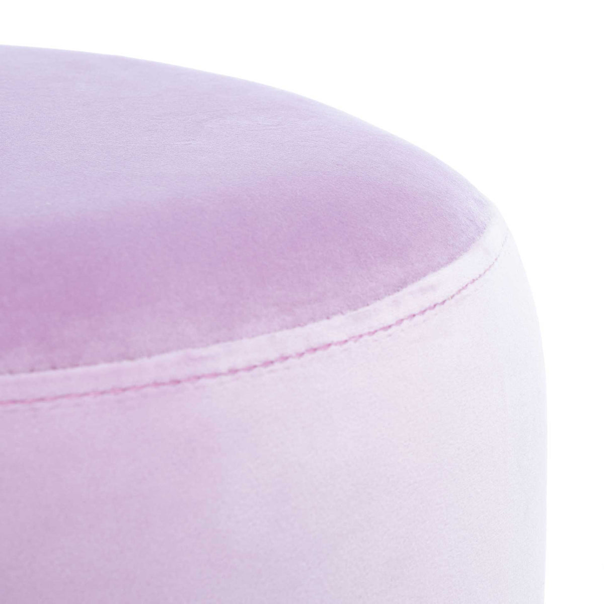 Azizi Round Ottoman Lilac/Gold