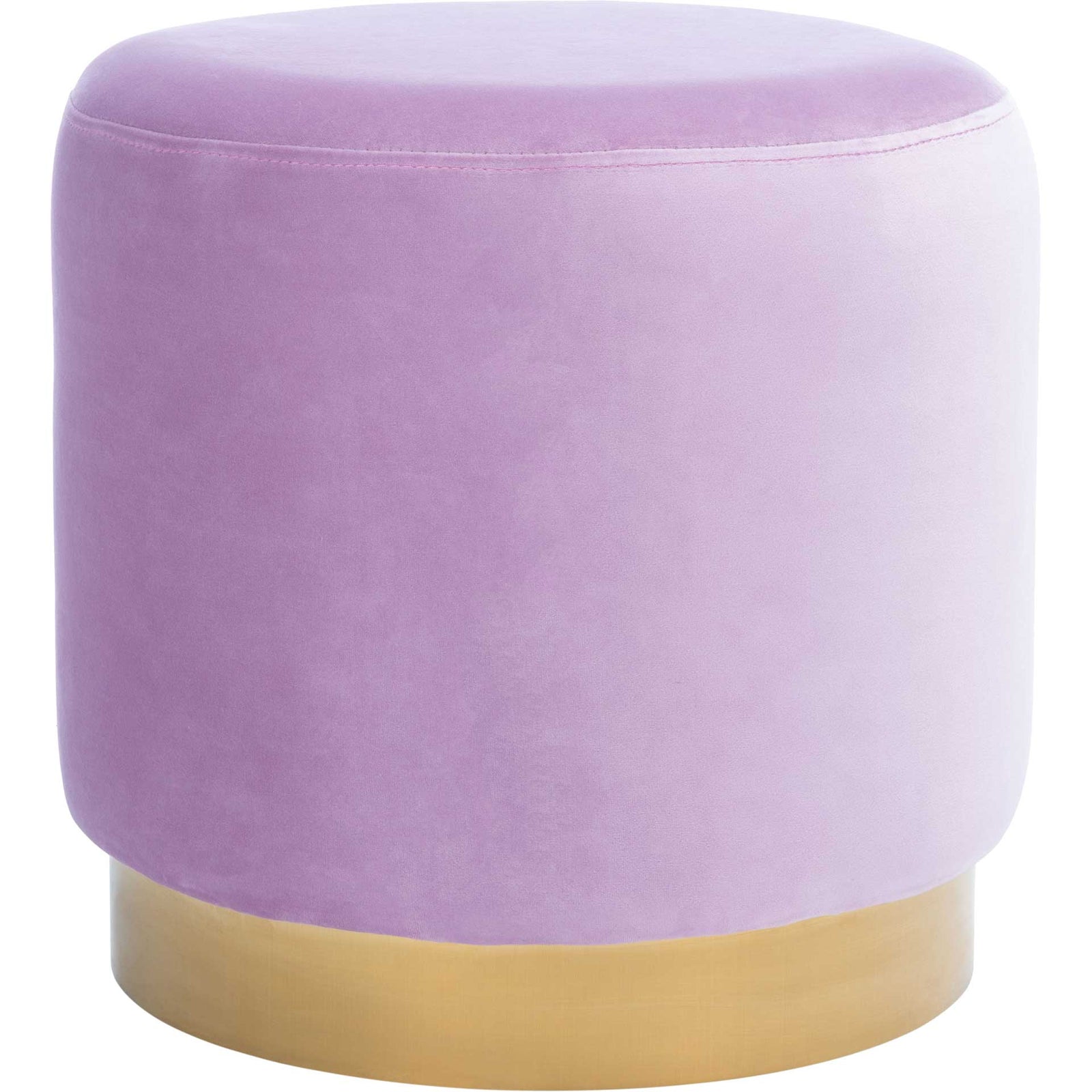 Azizi Round Ottoman Lilac/Gold