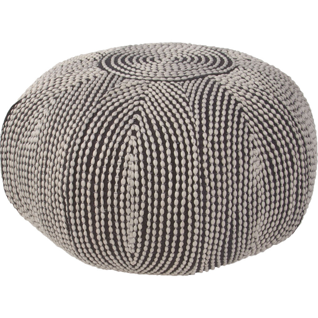Pasco Bugatti Pouf Oyster Gray/Bungee Cord Pillow