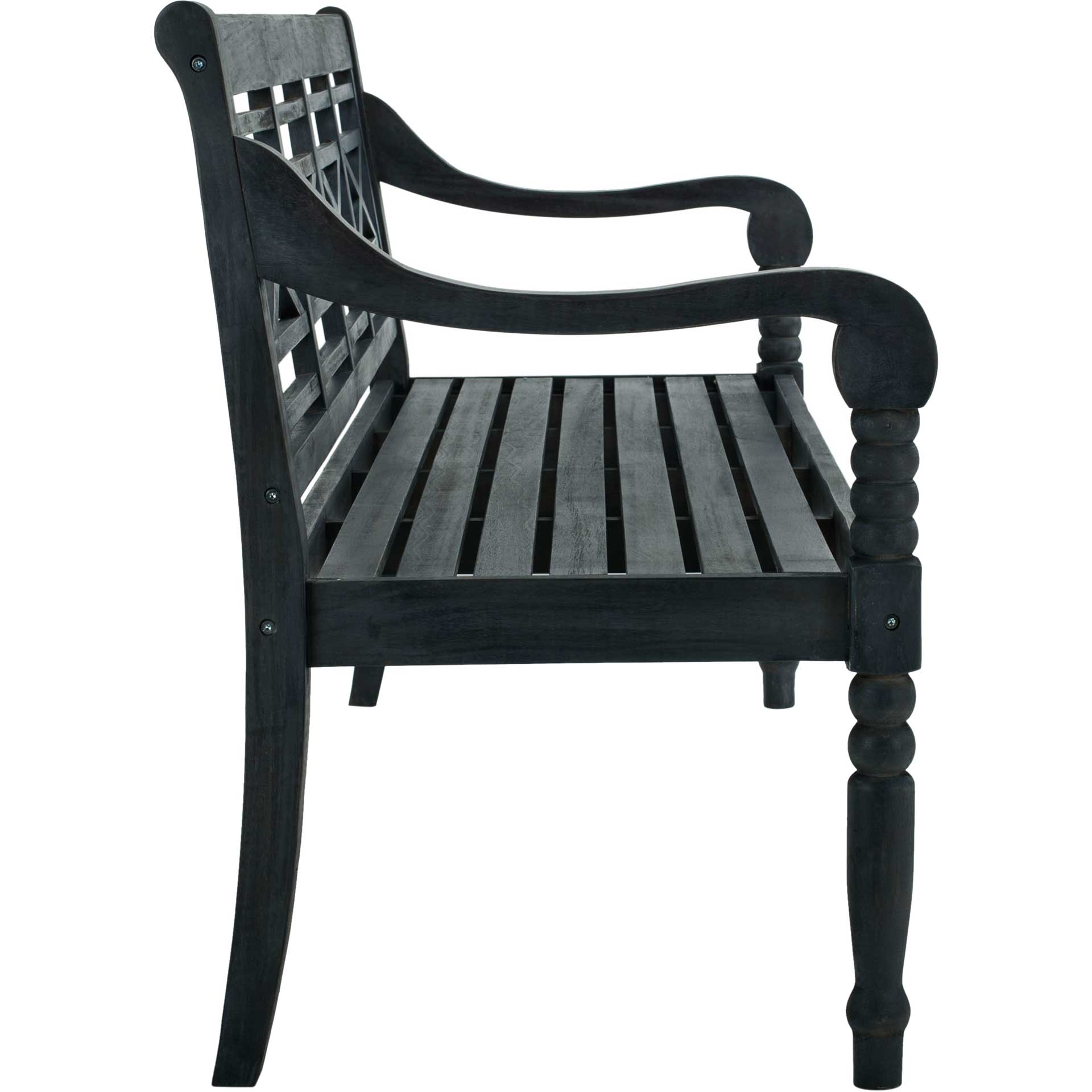 Kane Acacia Bench Dark Slate Gray