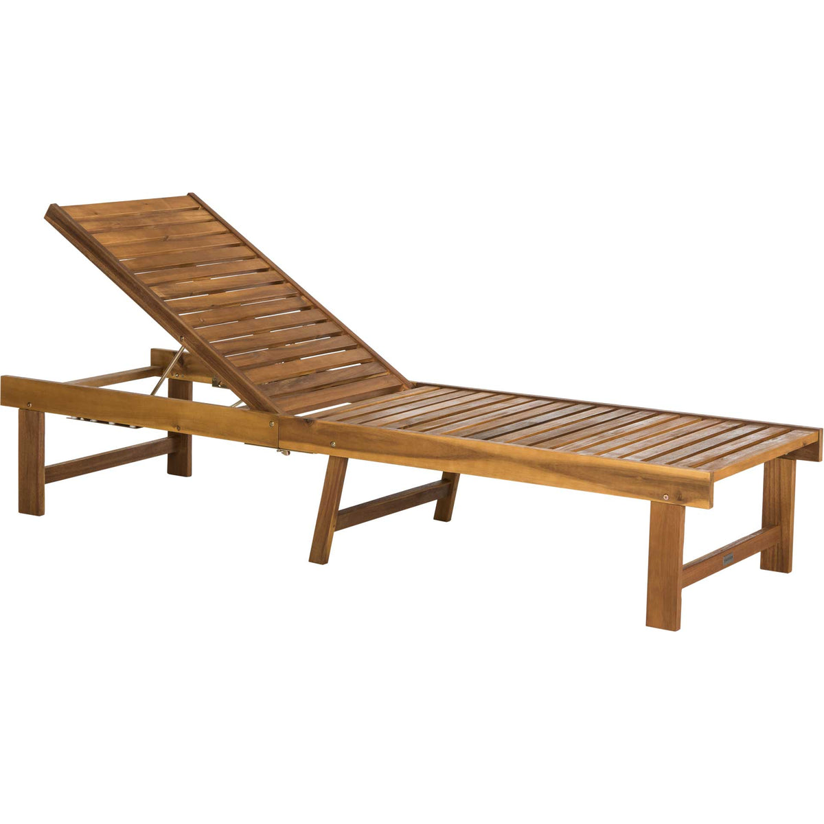 Inaki Chaise Lounge Chair Teak Brown/Navy