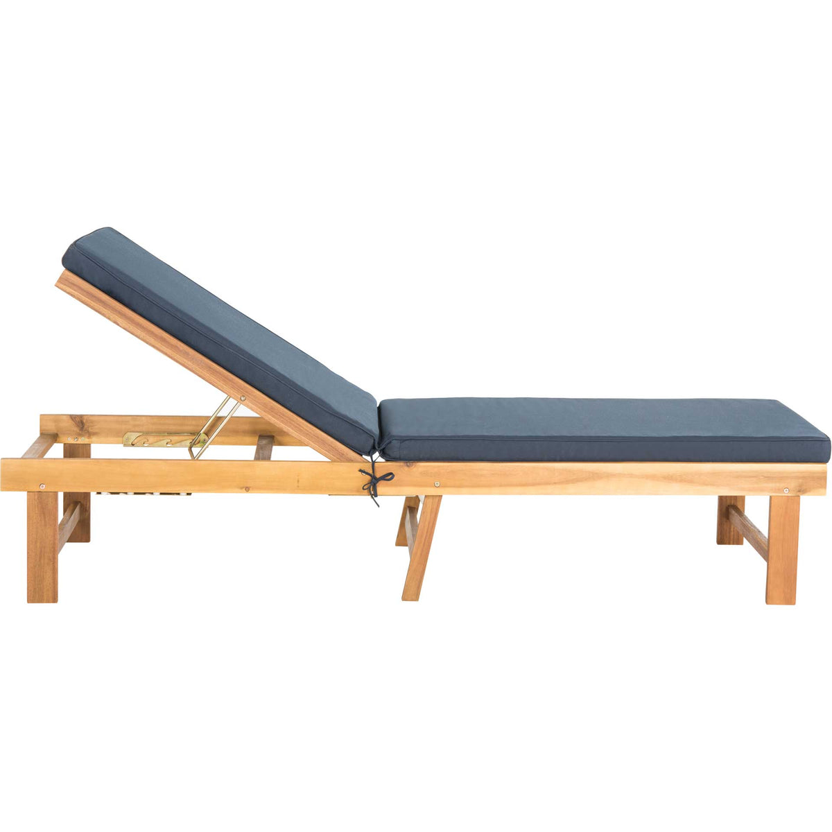 Inaki Chaise Lounge Chair Teak Brown/Navy