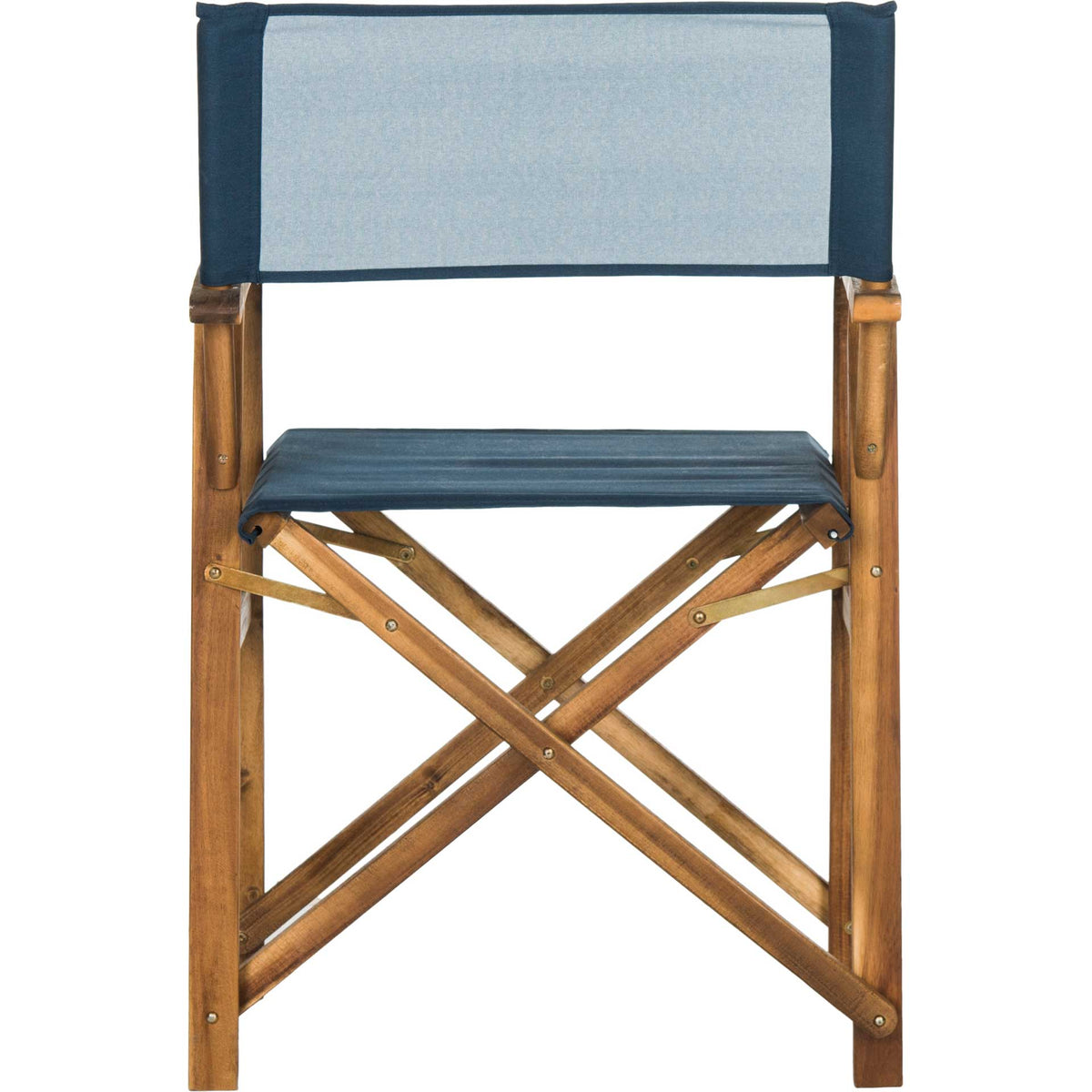 Lachlyn Director Chair Teak/Navy (Set of 2)