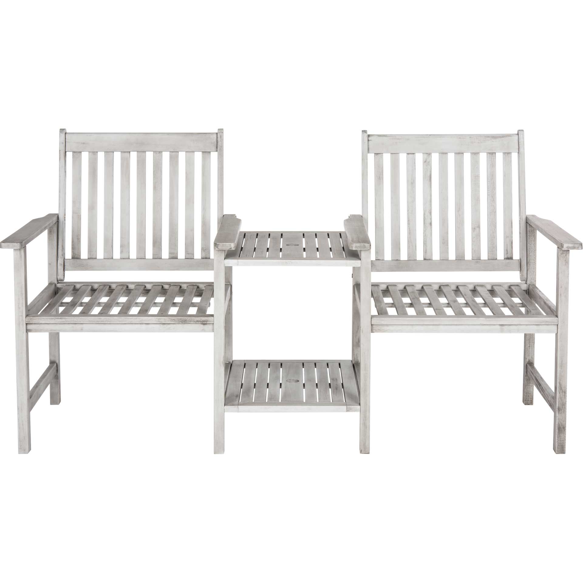 Brantley Twin Seat Bench Gray