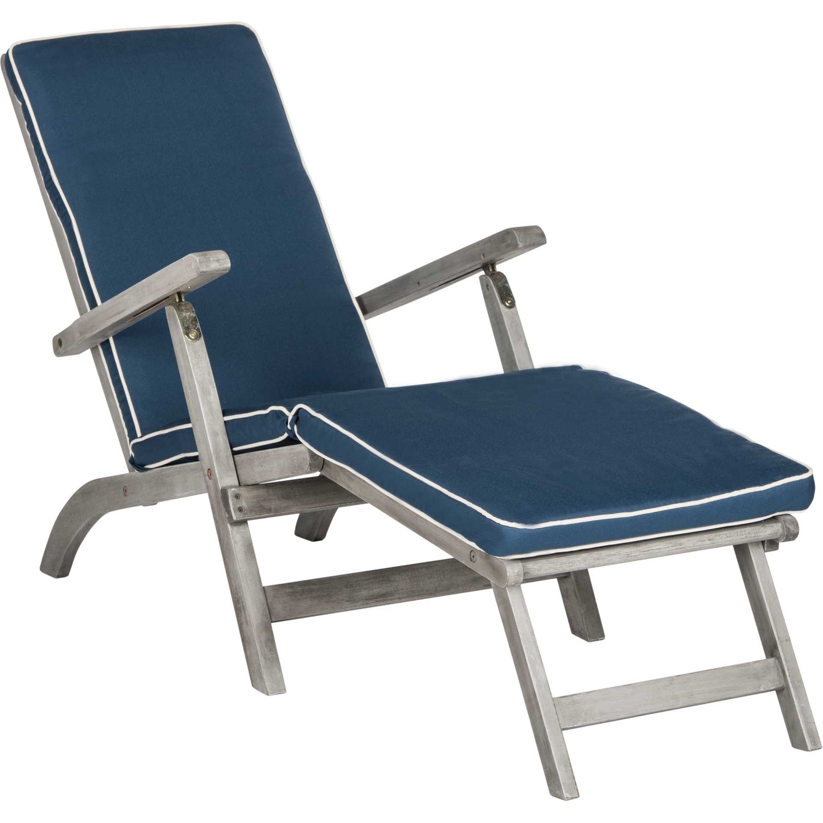 Palm Lounge Chair Gray/Navy