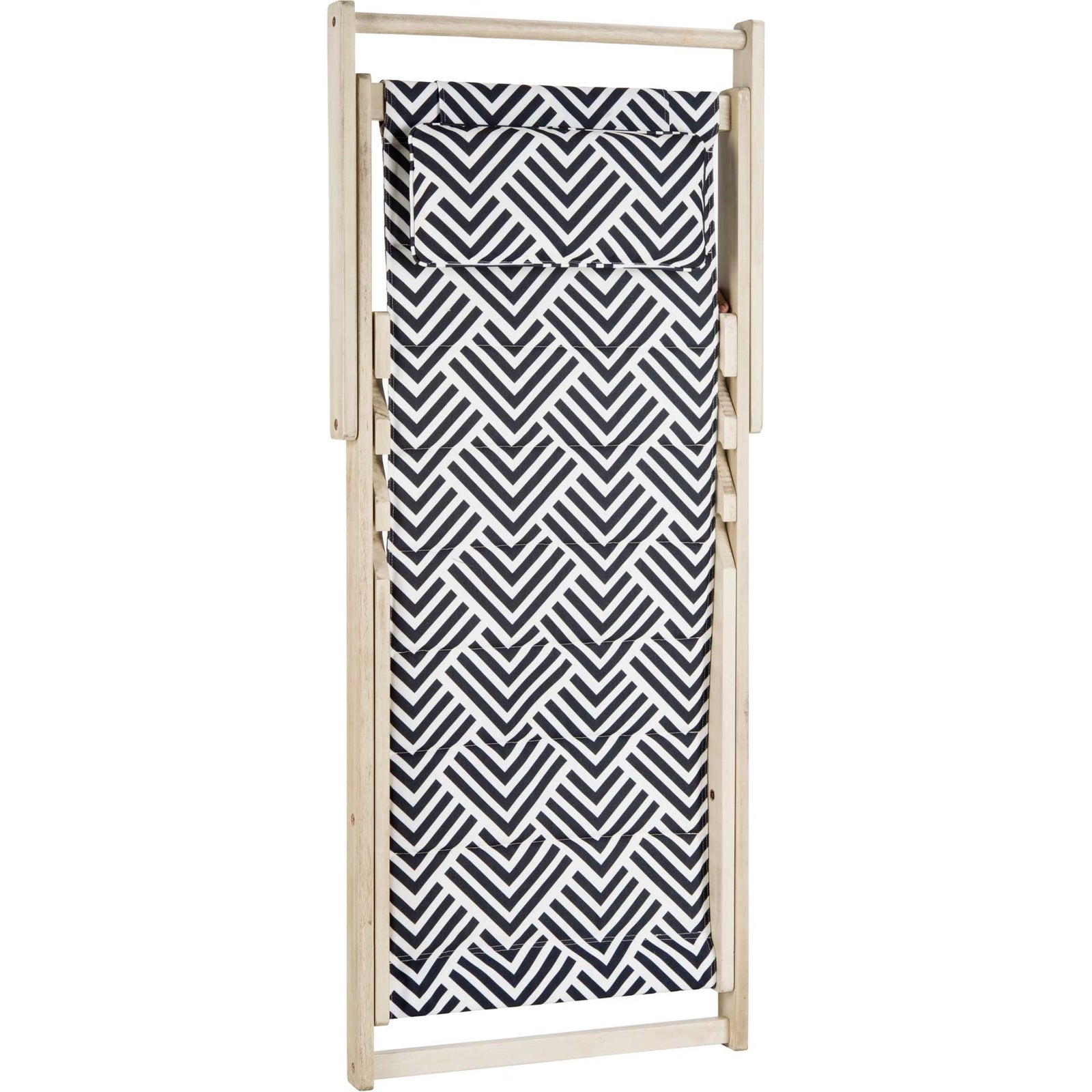 Rigby Foldable Sling Chair White Wash/Navy