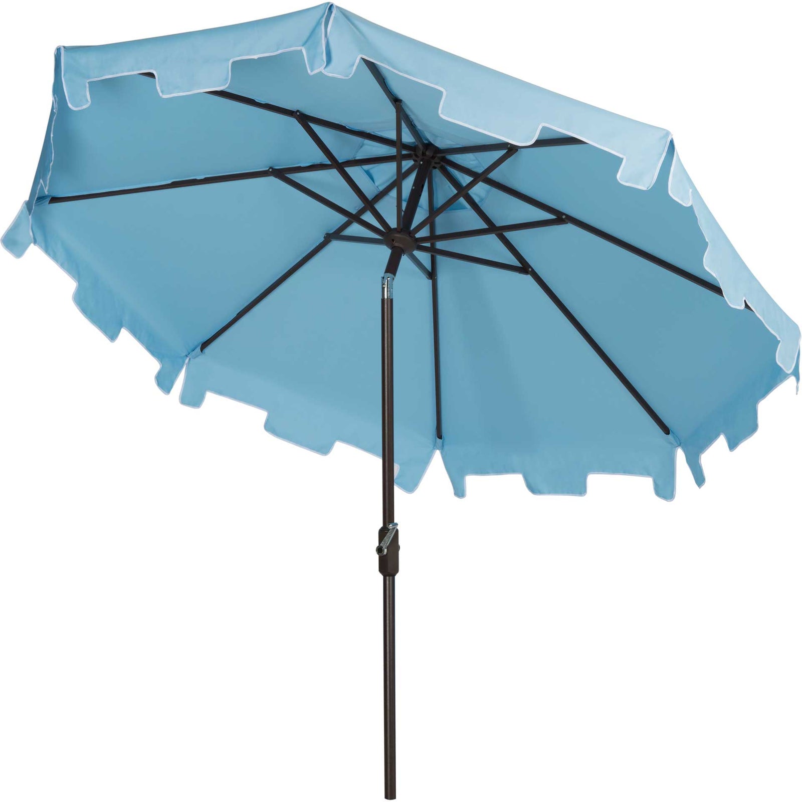Zinnia UV Resistant Push Button Tilt Umbrella Blue