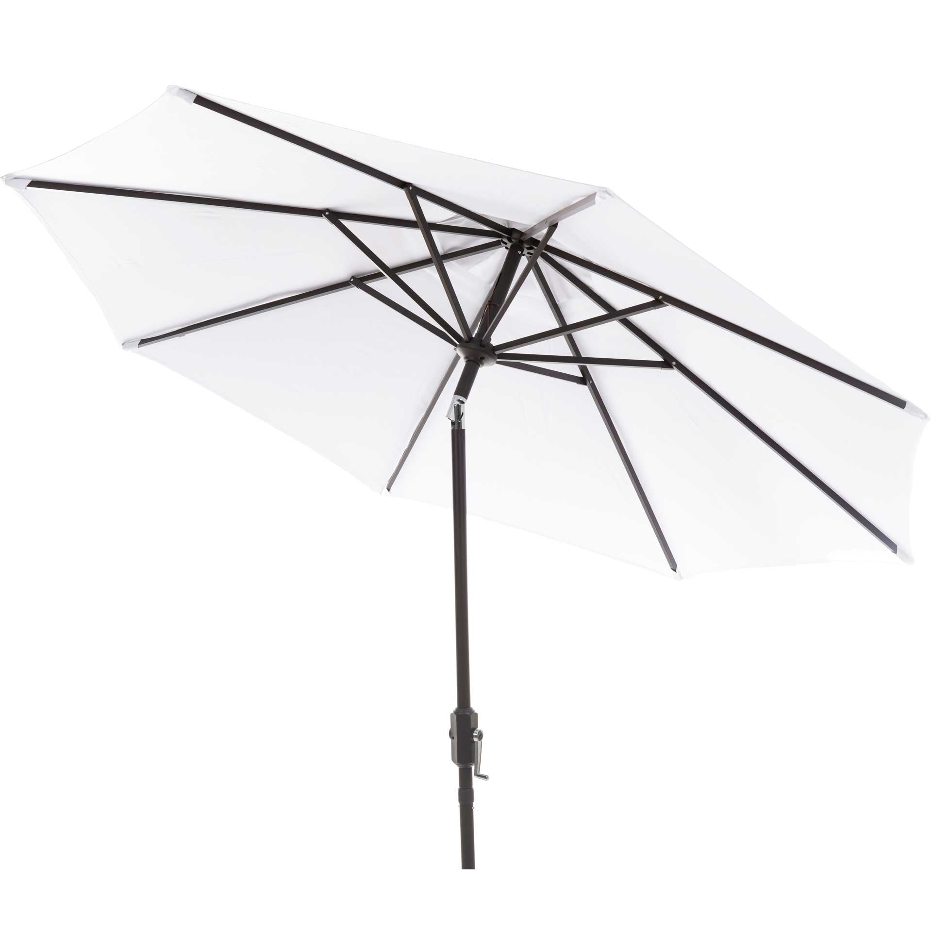 Orna Uv Resistant Auto Tilt Crank Umbrella White