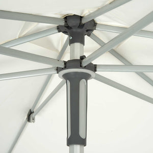 Hugh Uv Resistant Easy Glide Market Umbrella Natural