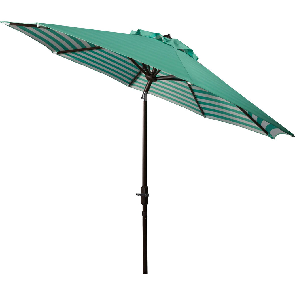 fiberbuilt champagne bronze patio umbrella base FiberBuilt Home 9HCRCB-Forest Green 9 ft. Oct 6 Rib Crank Champagne Bronze  with Forest Green Spun Poly Canopy Patio Umbrella