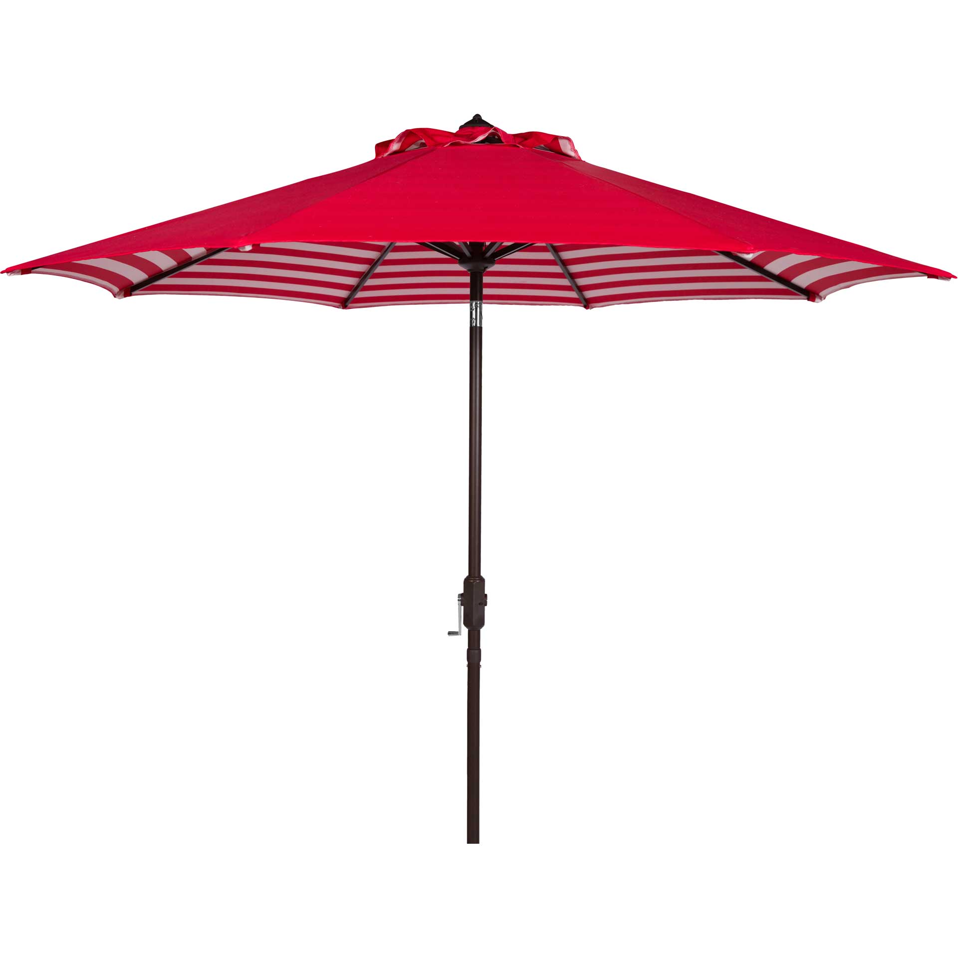 Atara Striped Outdoor Auto Tilt Umbrella Red/White
