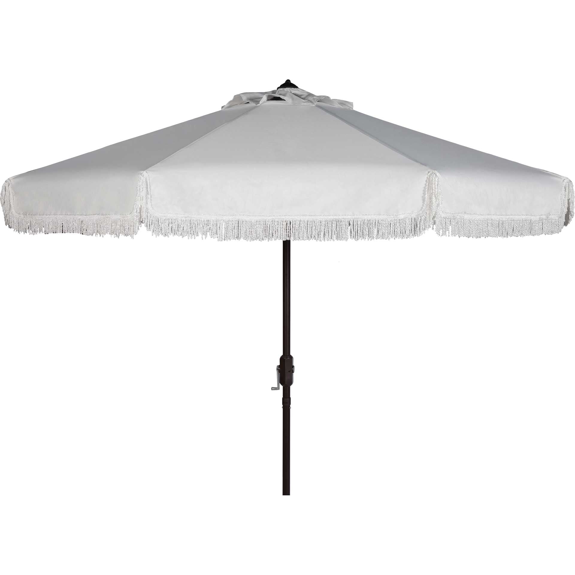 Mika Outdoor Push Button Tilt Umbrella White