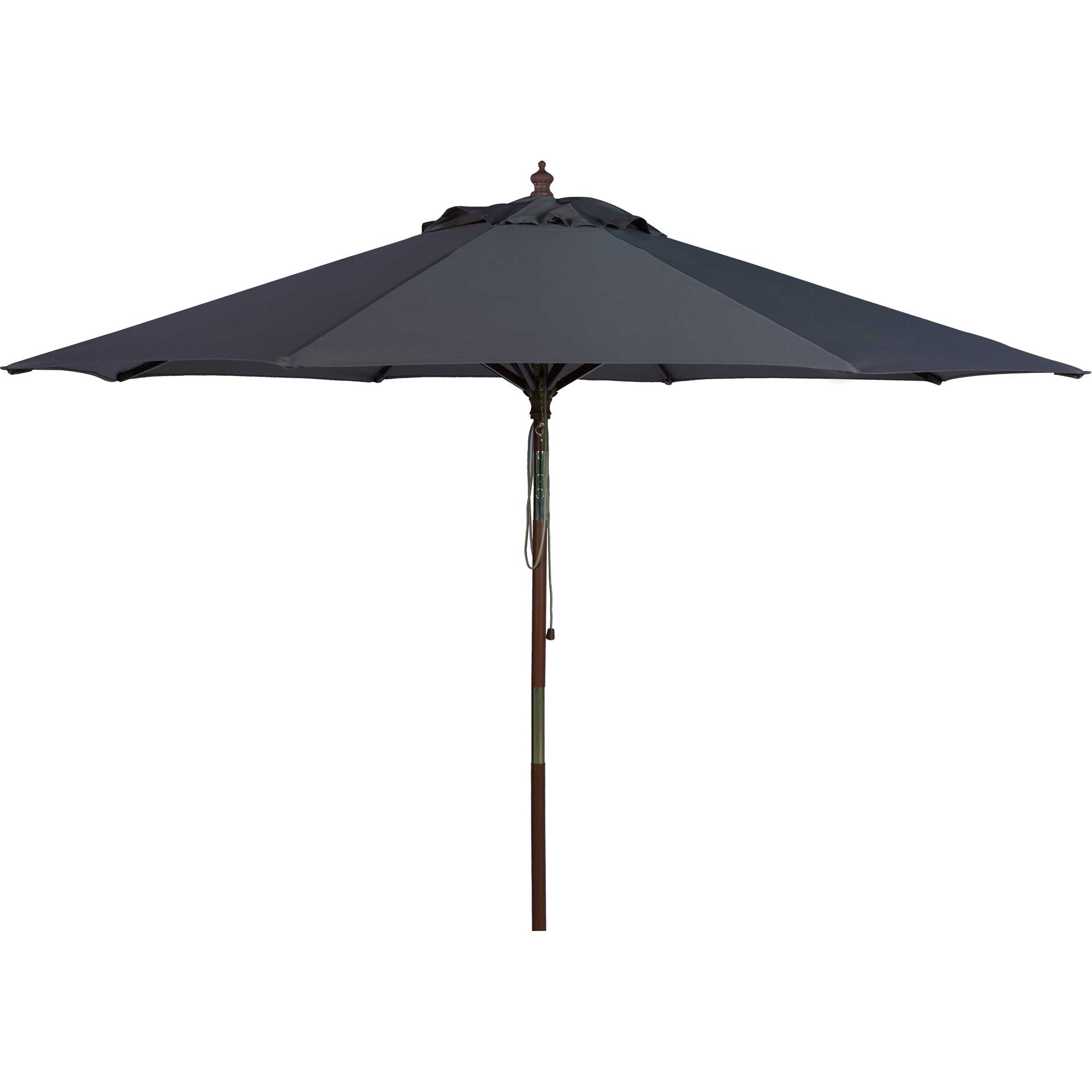 homebase patio umbrella Safavieh 9 ft. Cannes Wooden Outdoor Umbrella, Grey