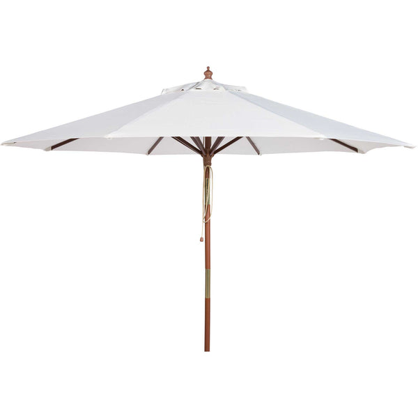 Canopy Wooden Outdoor Umbrella White - Froy.com