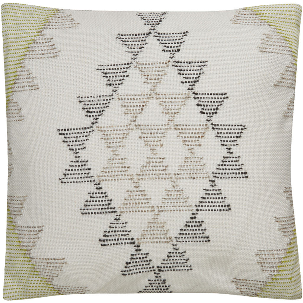 Peykan Pey-01 Ivory/Green Pillow