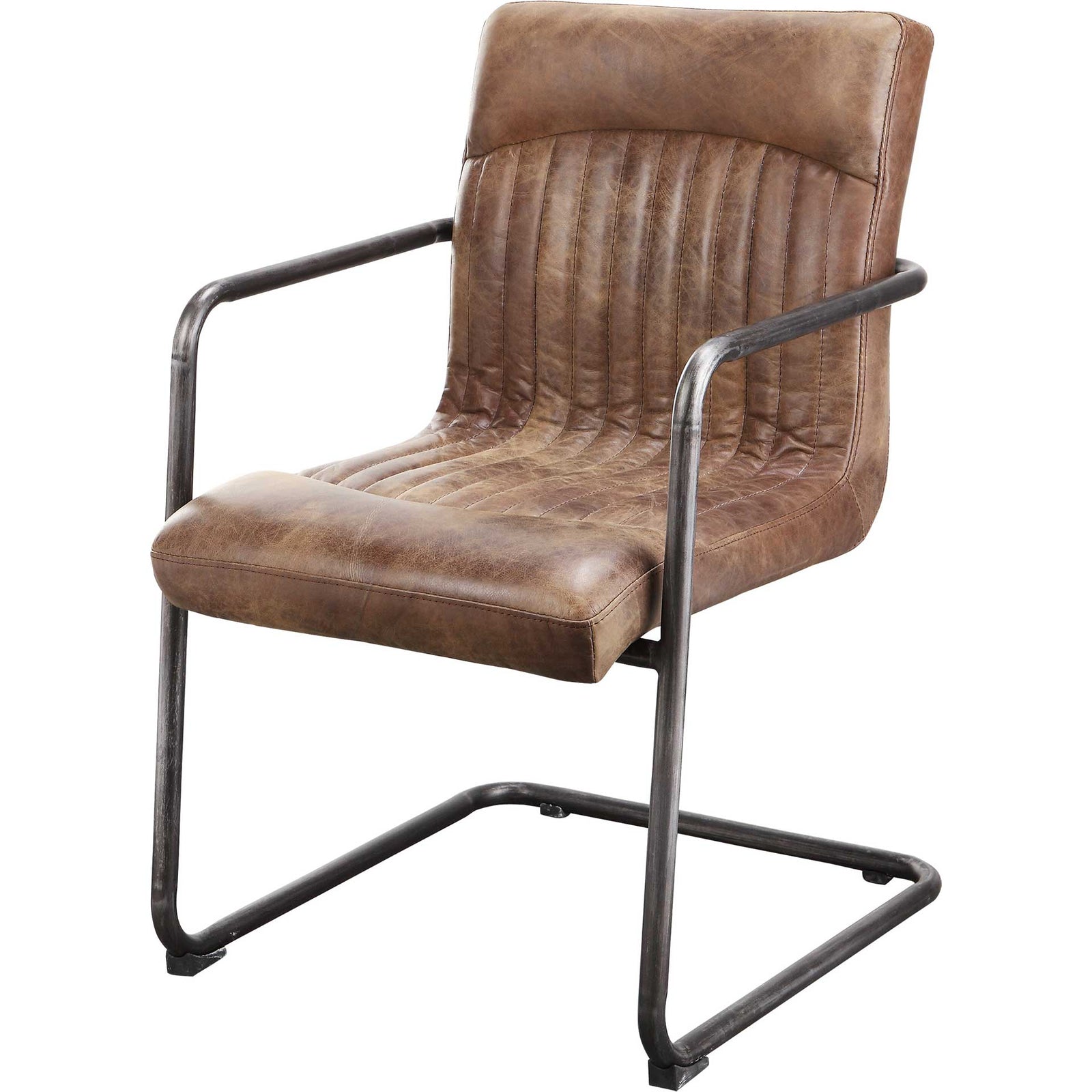 Adnan Arm Chair Light Brown (Set of 2)